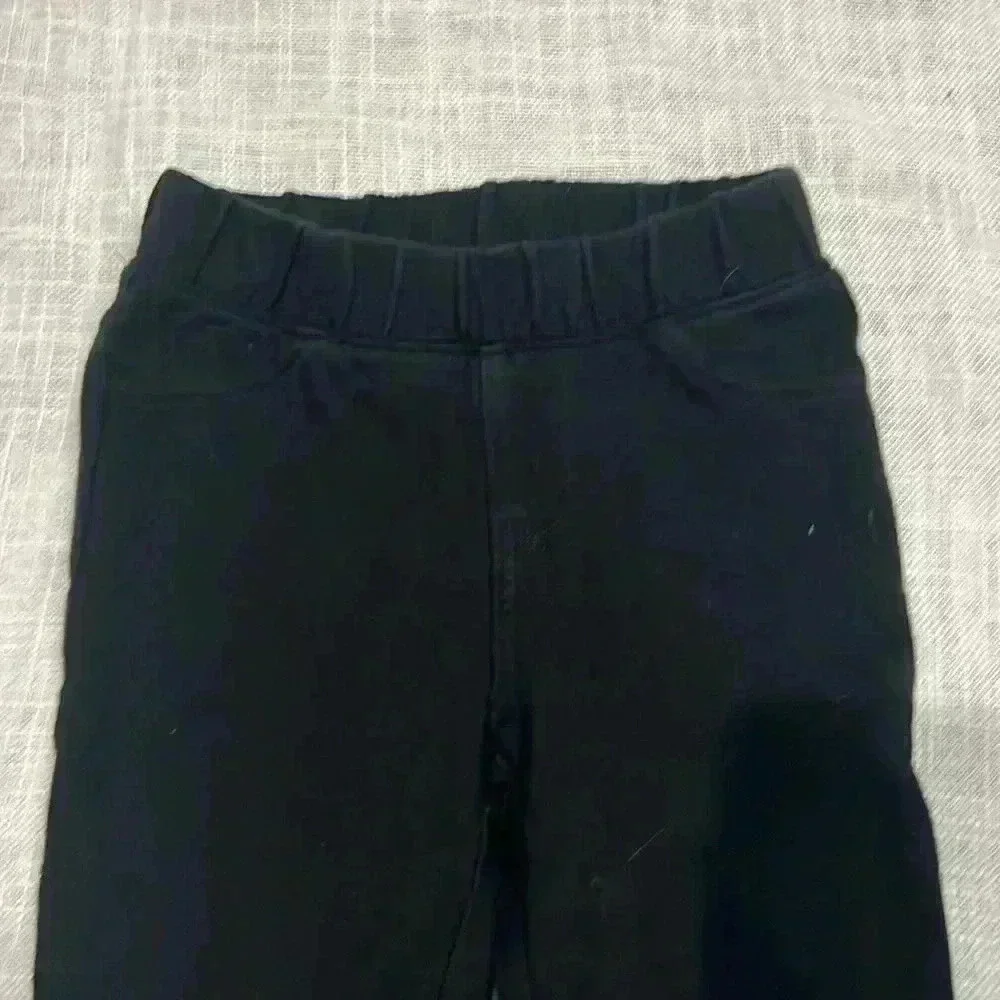 Girls Toddler black elastic waistband pants